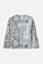 Women's Gray Printed Oversize Casual Jacket - 6