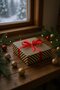 Kraft Gift Wrapping Paper, Navy Blue Stripe-40Gr, Wrapping Paper 70X100 cm - Pack of 10 - 3
