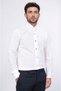 White Slim Fit Double Cuff Italian Collar Tuxedo Shirt