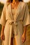 Udenya Striped Oversize Muslin Kimono + Gift Buckle 🎁 - 4