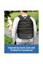 Carbon & Leather Tricolor 15" Backpack – High-Quality Nylon & Synthetic Leather, Black - 6