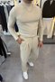 Half Fisherman Cotton Knitted Lycra Flexible Comfortable Fabric Pleated Trouser Suit