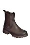 V674420509 Brown Thick Soled Women's Boots with Rubber Detail - 7