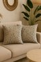 Gold Foil Cream Cushion Cover Decorative Bohemian Soft Sofa Back Pillow Gift Christmas 45X45