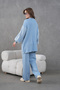 Women's Beaded Embroidered Wide-Fit Knit Cardigan and Pants Top and Bottom Set - 7