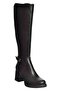V312310209 Black Thick Heeled Women's Boots - 7