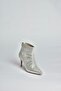 V572127214 Silver Glitter Stone Thin Heeled Evening Dress Boots - 5