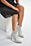 V572127214 Silver Glitter Stone Thin Heeled Evening Dress Boots - 4