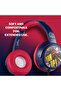 Marvel Spiderman Wired Auxiliary Headphones for Kids, Soft Padded On-Ear Headset with 11 Fun Sticker - 3