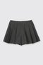 Baby Girl Glitter Striped Anthracite Shorts