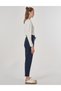 Lace-Up Relaxed Fit Trousers Dark Navy Blue - 6