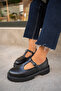 Rikos Black Genuine Leather Classic Women's Shoes - 2