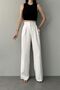 Crep Fabric Full Lycra Elastic Palazo Fabric Pants - 2