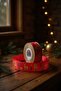 Christmas Grosgrain Red Ribbon – Gift Wrapping with Deer Pattern, Hobby Decoration Ribbon, 2.5 cm - 18m - 6