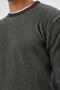 Men's Regular Fit Vanize Knitted Cotton Crew Neck Khaki Knitwear Sweater - 5