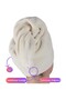 Button Elastic Hair Towel, Hair Cap, Makeup Cap, Facial Care Towel, after Bath Hair - 3