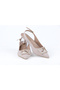 5 cm Satin Fabric Open Back Heeled Women's Shoes - 5