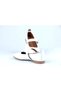 White Skin Flat Casual Women's Ballerina Shoes - 4