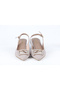 5 cm Satin Fabric Open Back Heeled Women's Shoes - 3