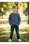 Thessaloniki Knitted Crew Neck Unisex Sweater Raglan Sleeve Stitch-Free Domestic Production School-Nursery-Daily - 8