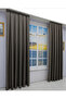 Pleated Background Curtain (80X250+260 cm) - Double Wings Shipped - Sport Plain Modern Design - 7