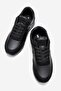Lace-Up Women's Sneakers; Black Black - 5