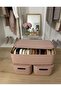 Linea Smart Box Pink Set of 3, 1 Piece of 4.5 Lt, 2 Pieces of 2.4 Lt with Lids, Multi-Purpose Storage Box - 6