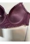 Imported Bra with Underwire on the Sides, Lace Detail, Soft Cup, Fixed Straps - 2