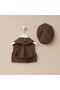 Newborn Baby Boy Special Occasion Romper Set with Hat, Cotton, Vest Set 3-Piece Hospital Discharge Set - 6