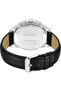 Malawi Men's 45mm Multifunction Watch - Satin Black Dial, Stainless Steel Case, Black Leather - 4