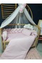 Knitted Protected Baby Girl Sleeping Set 60X120 cm - Bulut Pillow - 4