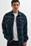 Men's Relax Fit Relax Cut Lumberjack Double Pocket Button Checked Winter Shirt
