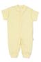 External Stitching Aj Lace-Like Knit Mini Jumpsuit Without Belt (Basic/25) Yellow