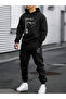 Unisex Men's Women's Chicago El 1898 Printed Oversize 3 Thread Hooded Tracksuit Set