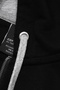 Women's Olivia Regular Fit Three Thread Non-Fleece Hooded Cotton Sweat Coat Black - 7