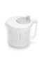 Salad Spinner Dryer 21cm/2.5LTR Plastic Rotary Vegetable Washer with Bowl