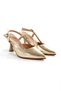 Women's High Heeled Shoes with TPU Sole, Open Back, Half Mirror, Buckle, New Season, 7.5cm Heel - 6