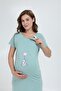 Pregnancy and Morning Gown Set Cotton Star - 3