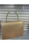 Gold Color Stone Buckle Detail Hand and Shoulder Evening Bag - 3
