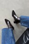 Amor Women's Blunt-Toe Wrinkled Leather Boots Brown - 2