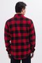 Men's slim fit long sleeve flap pocket plaid winter lumberjack shirt - 7
