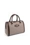 Coffee Yellow - Brown Plaid Line Square Women's Handbag Sp1091 - 3