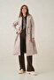 Noir Double-Breasted Belted Trench Coat – Dense Weaving and Comfortable Fabric Women's Trench Coat - 4