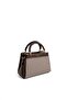 Coffee Yellow - Brown Plaid Line Square Women's Handbag Sp1193 - 4