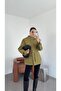 Stand Collar Khaki Jacket