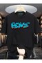 qubo Unisex Oversized Printed Cotton Crew Neck Short Sleeve T-shirt
