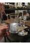 Metal Plate Brooch Detailled Tea Set for 6 People