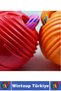 Pet Oral Dental Health Scratching Chewing Cleaning Fun Time Rubber Ball Dog Toy - 3