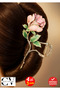 Rose Figured Metal Hairpin Hair Clip 11 cm – Stylish and Durable