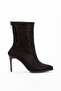 Women's Black Stylish Thin Heeled Stone Boots - 3